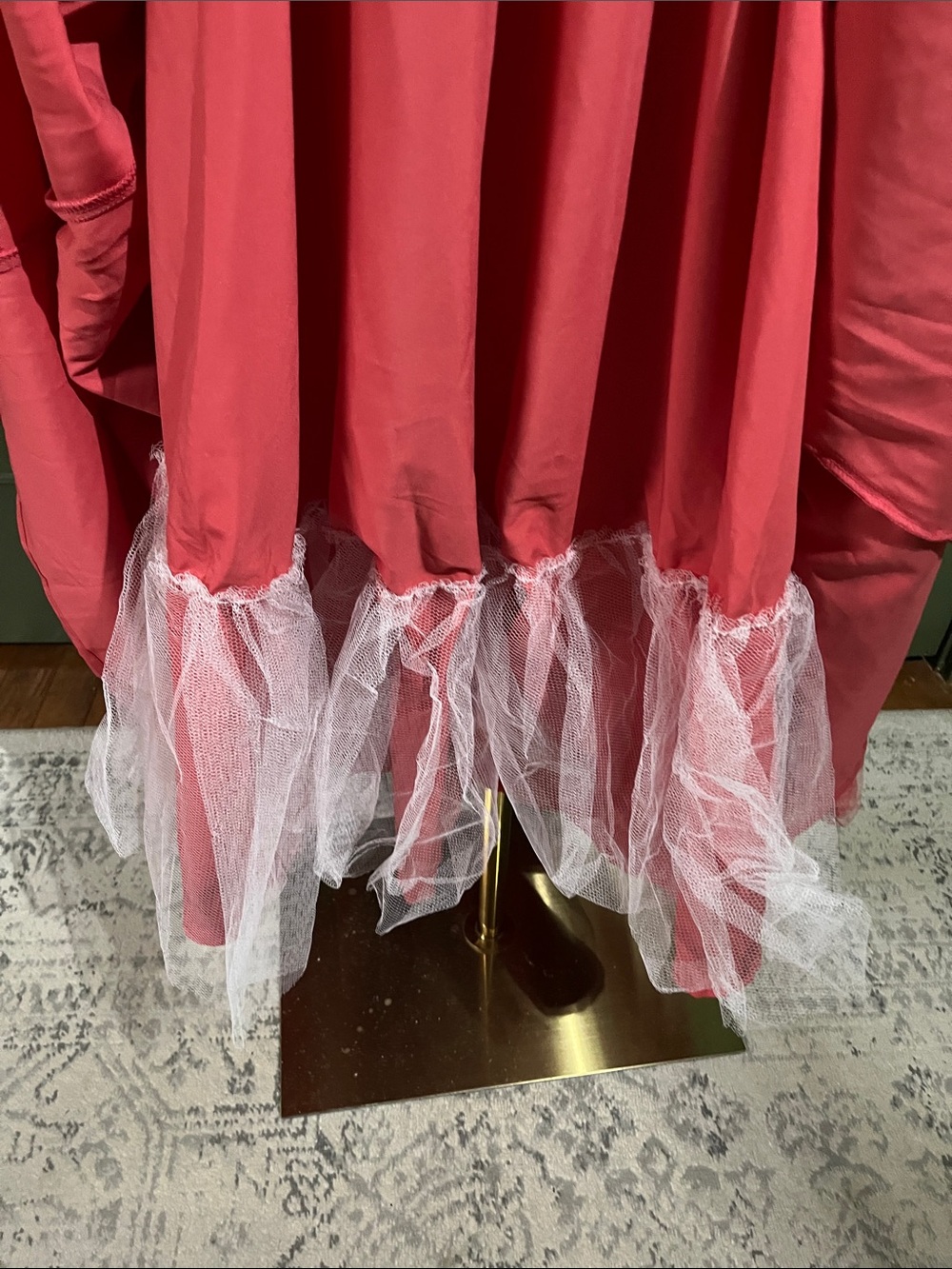 Hutch Cotton Candy Pink Pleated Maxi Dress with Spaghetti Straps - Picture 4 of 8
